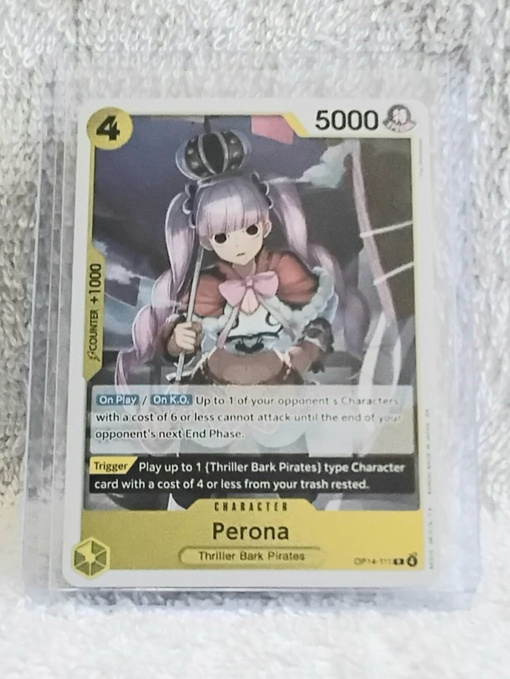 3/$25 Mint Rare One Piece Perona Holo Character Card OP14-111 by Bandai!!